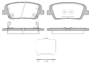 WOKING p1374342 -  Комплект тормозных колодок, дисковый тормоз