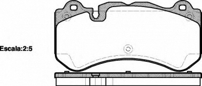 WOKING p1379300 -  Комплект тормозных колодок, дисковый тормоз