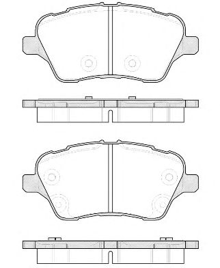 WOKING p1414300 -  Комплект тормозных колодок, дисковый тормоз