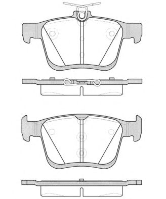 WOKING p1416300 -  Комплект тормозных колодок, дисковый тормоз