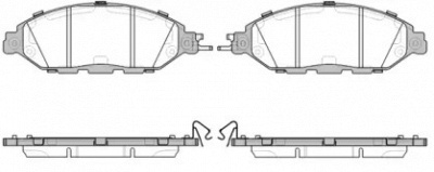 WOKING p1418315 -  Комплект тормозных колодок, дисковый тормоз
