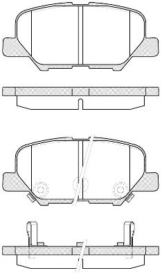 WOKING p1436302 -  Комплект тормозных колодок, дисковый тормоз