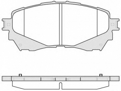 WOKING p1438304 -  Комплект тормозных колодок, дисковый тормоз