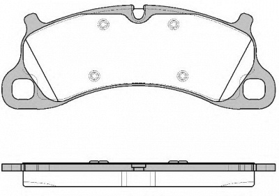 WOKING p1442300 -  Комплект тормозных колодок, дисковый тормоз