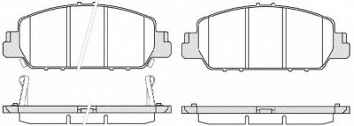 WOKING p1448302 -  Комплект тормозных колодок, дисковый тормоз