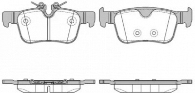 WOKING p1451310 -  Комплект тормозных колодок, дисковый тормоз