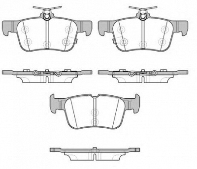 WOKING p1451312 -  Комплект тормозных колодок, дисковый тормоз
