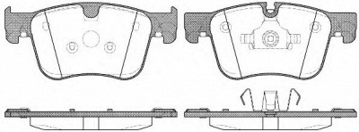 WOKING p1460300 -  Комплект тормозных колодок, дисковый тормоз