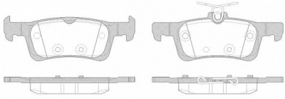 WOKING p1463300 -  Комплект тормозных колодок, дисковый тормоз