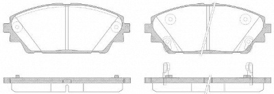 WOKING p1469302 -  Комплект тормозных колодок, дисковый тормоз