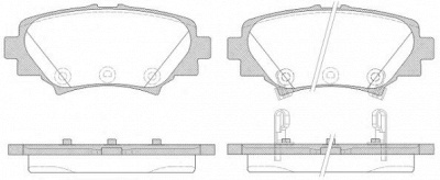 WOKING p1470302 -  Комплект тормозных колодок, дисковый тормоз