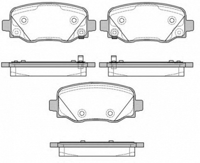 WOKING p1478302 -  Комплект тормозных колодок, дисковый тормоз