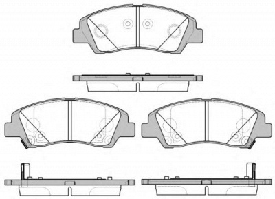 WOKING p1483302 -  Комплект тормозных колодок, дисковый тормоз