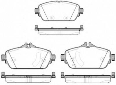 WOKING p1492308 -  Комплект тормозных колодок, дисковый тормоз