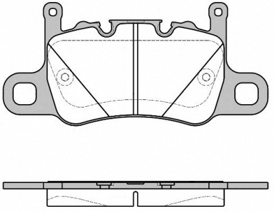WOKING p1498300 -  Комплект тормозных колодок, дисковый тормоз