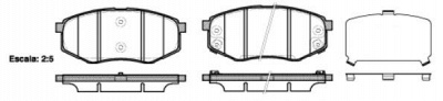 WOKING p1526302 -  Комплект тормозных колодок, дисковый тормоз