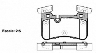 WOKING p1529300 -  Комплект тормозных колодок, дисковый тормоз
