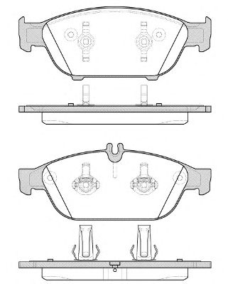 WOKING p1541310 -  Комплект тормозных колодок, дисковый тормоз