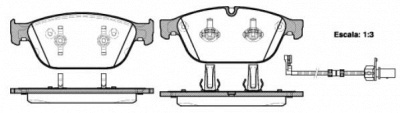 WOKING p1543302 -  Комплект тормозных колодок, дисковый тормоз