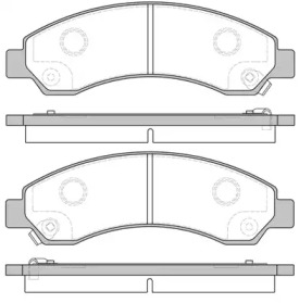 WOKING p1556304 -  Комплект тормозных колодок, дисковый тормоз