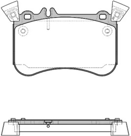 WOKING p1565310 -  Комплект тормозных колодок, дисковый тормоз