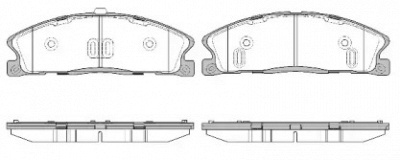 WOKING p1595300 -  Комплект тормозных колодок, дисковый тормоз