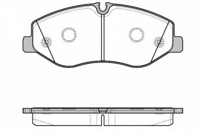 WOKING p1723300 -  Комплект тормозных колодок, дисковый тормоз