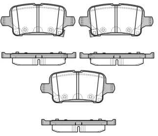 WOKING p1728302 -  Комплект тормозных колодок, дисковый тормоз