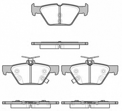 WOKING p1738302 -  Комплект тормозных колодок, дисковый тормоз