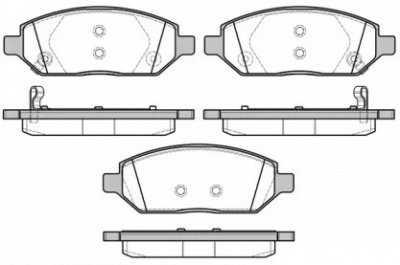 WOKING p1774302 -  Комплект тормозных колодок, дисковый тормоз