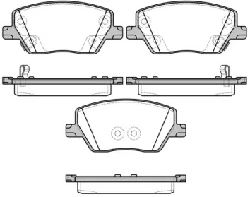 WOKING p1795302 -  Комплект тормозных колодок, дисковый тормоз