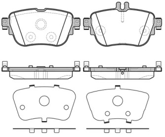 WOKING p1799300 -  Комплект тормозных колодок, дисковый тормоз