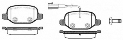 WOKING p627302 -  Комплект тормозных колодок, дисковый тормоз