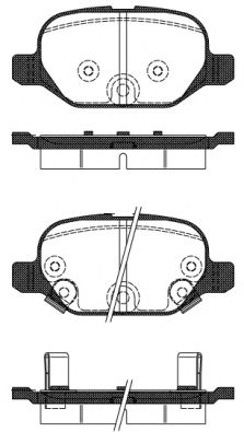 WOKING p627332 -  Комплект тормозных колодок, дисковый тормоз