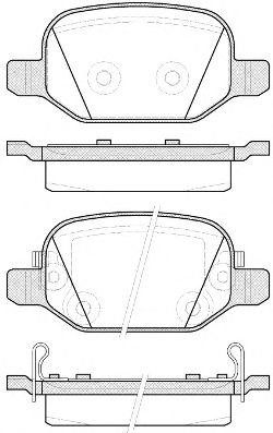 WOKING p627352 -  Комплект тормозных колодок, дисковый тормоз