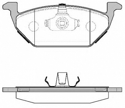 WOKING p733300 -  Комплект тормозных колодок, дисковый тормоз