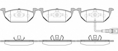 WOKING p733331 -  Комплект тормозных колодок, дисковый тормоз