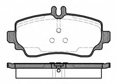 WOKING p750302 -  Комплект тормозных колодок, дисковый тормоз