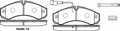 WOKING p751332 -  Комплект тормозных колодок, дисковый тормоз