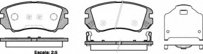 WOKING p853322 -  Комплект тормозных колодок, дисковый тормоз