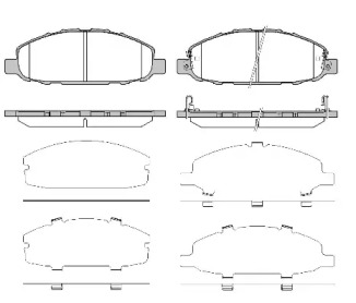 WOKING p897302 -  Комплект тормозных колодок, дисковый тормоз