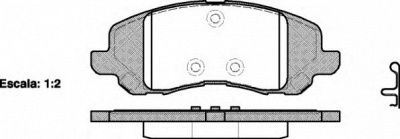 WOKING p904320 -  Комплект тормозных колодок, дисковый тормоз