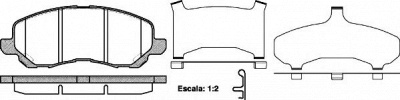 WOKING p904331 -  Комплект тормозных колодок, дисковый тормоз