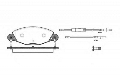 WOKING p927304 -  Комплект тормозных колодок, дисковый тормоз