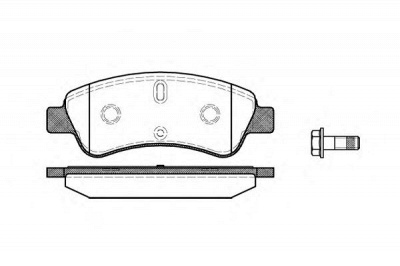 WOKING p940310 -  Комплект тормозных колодок, дисковый тормоз