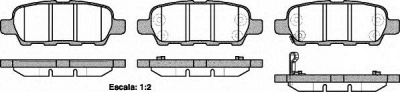 WOKING p976321 -  Комплект тормозных колодок, дисковый тормоз