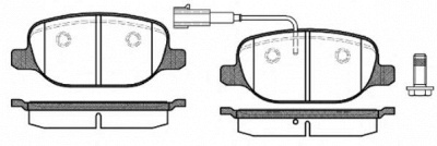 WOKING p978302 -  Комплект тормозных колодок, дисковый тормоз