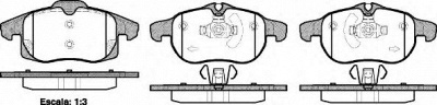 WOKING p988340 -  Комплект тормозных колодок, дисковый тормоз