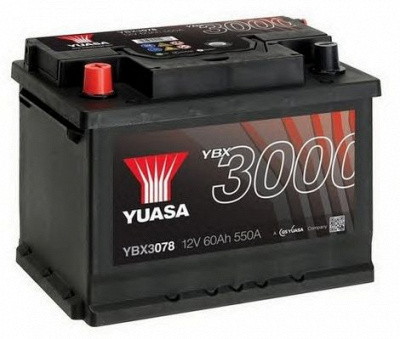 YUASA ybx3078 -  Батарея аккумуляторная, 12В 60А/ч