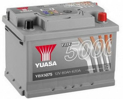 YUASA ybx5075 -  Батарея аккумуляторная, 12В 60А/ч